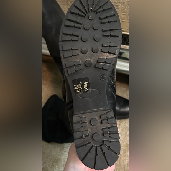 MJUS Black Tall Leather Boots - Picture 10 of 12